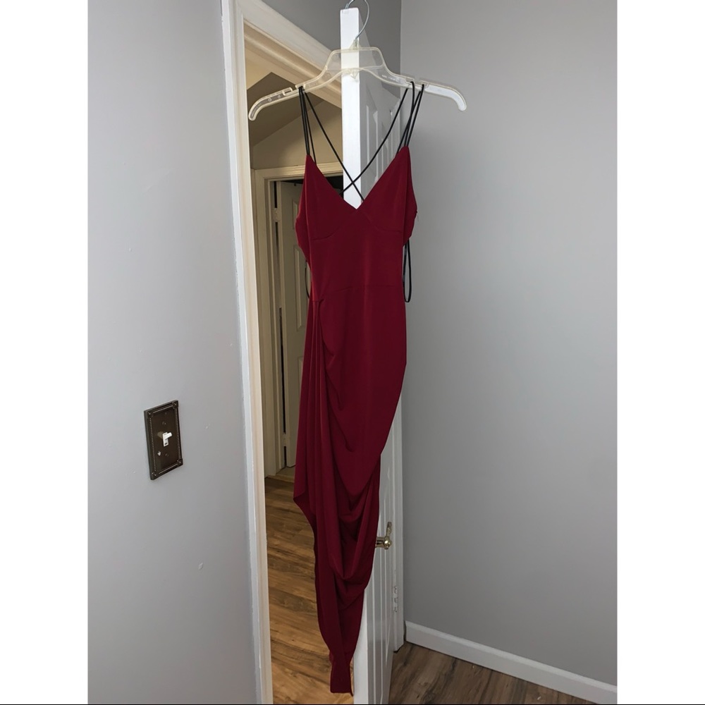 FOREVER 21 RED MIDI DRESS